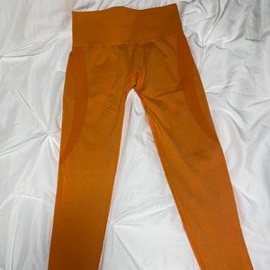 NVGTN Orange contour seamless leggings